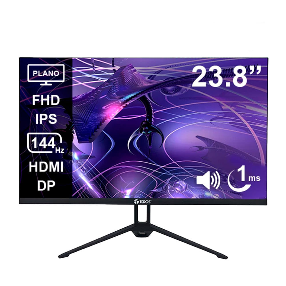 MONITOR GAMER TEROS TE-2417S 144HZ/1MS/IPS/PLANO/FHD/23.8"