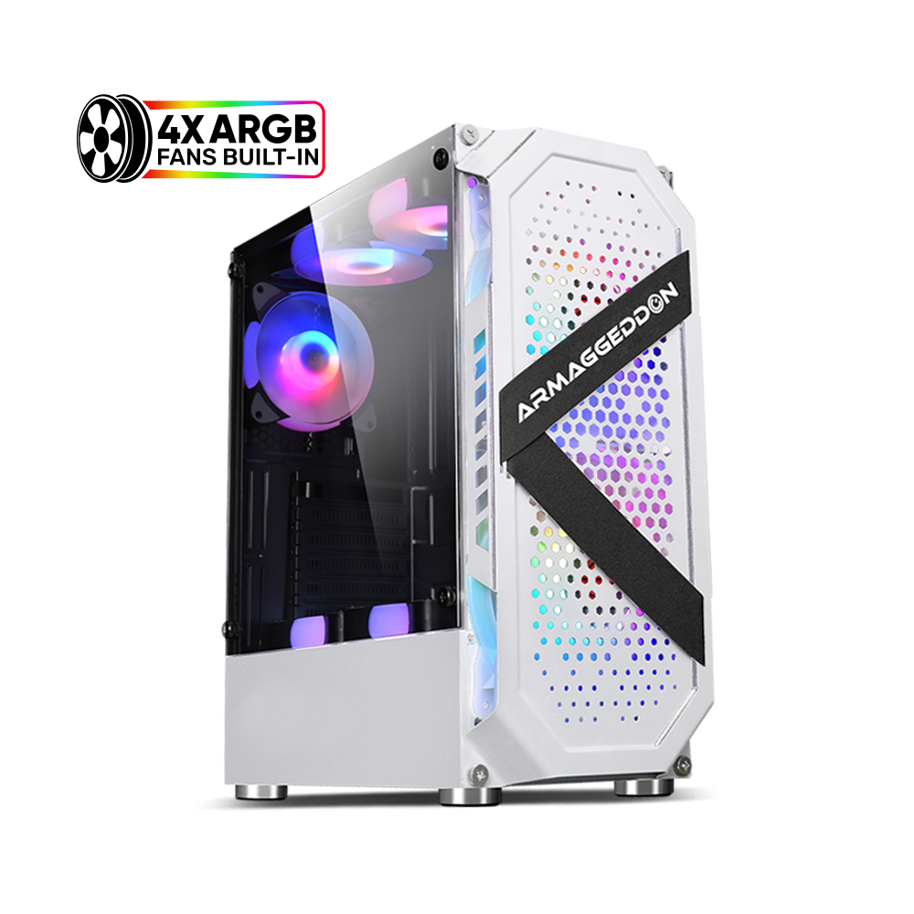 CASE ARMAGGEDDON TRITRON PRO 200 WH 4FAN 120MM ARGB