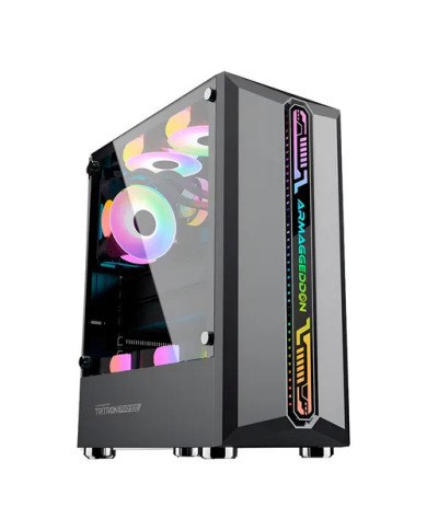 CASE ARMAGGEDDON TRITON 3 BK 3FAN 120MM ARGB