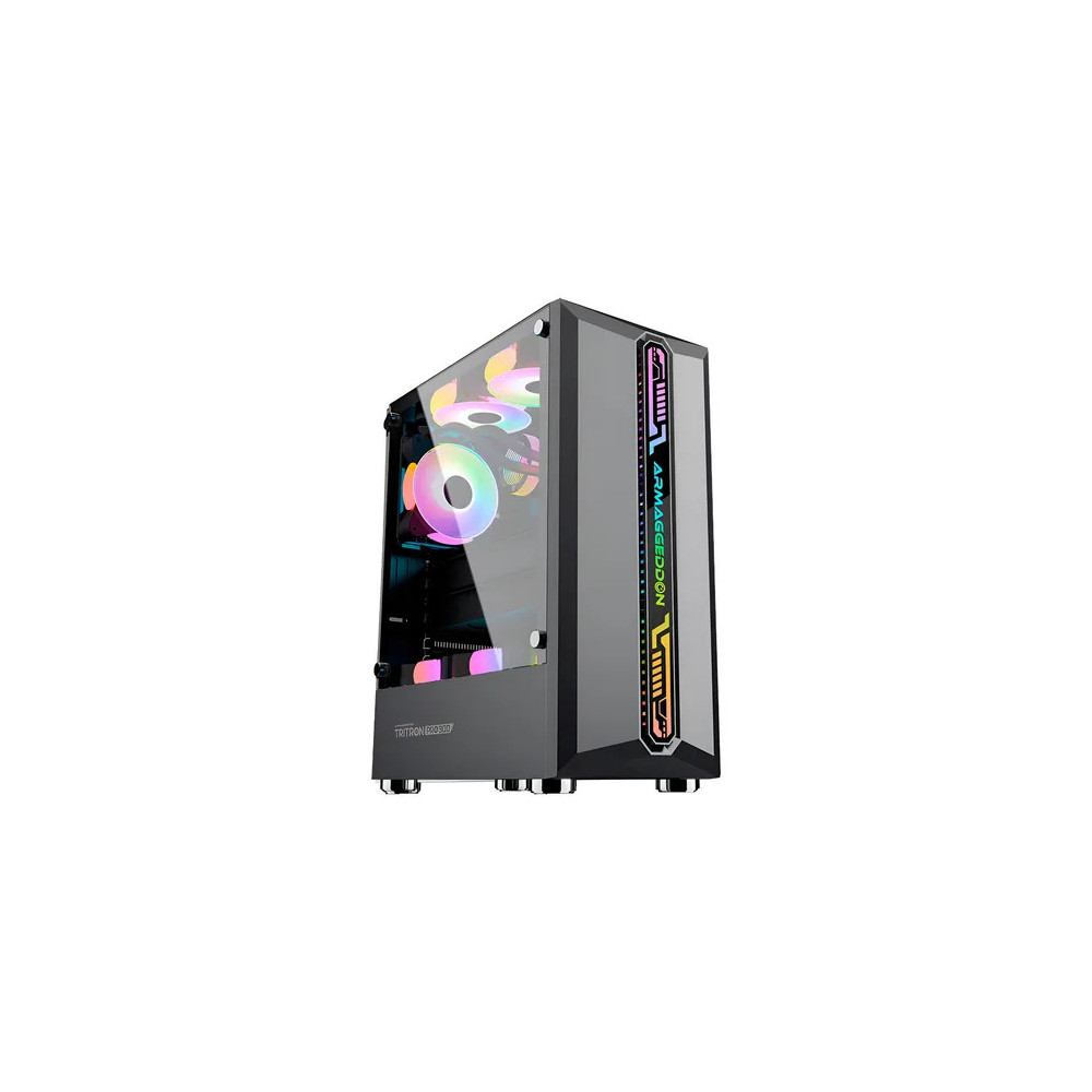 CASE ARMAGGEDDON TRITON 3 BK 3FAN 120MM ARGB