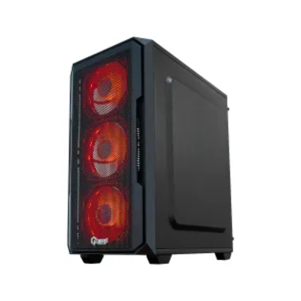 CASE GAMING QUASAD QG-906 MICRO-ATX FULL-SIZE 0.5MM GLASS SIDEGLASS 3USB