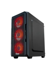 CASE GAMING QUASAD QG-906 MICRO-ATX FULL-SIZE 0.5MM GLASS SIDEGLASS 3USB