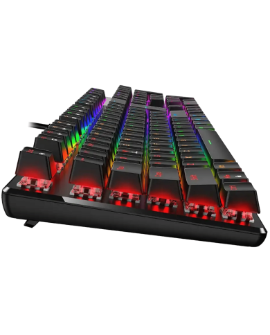 TECLADO MECANICO GAMER GENIUS K12 SCORPION NEGRO RGB GAMING