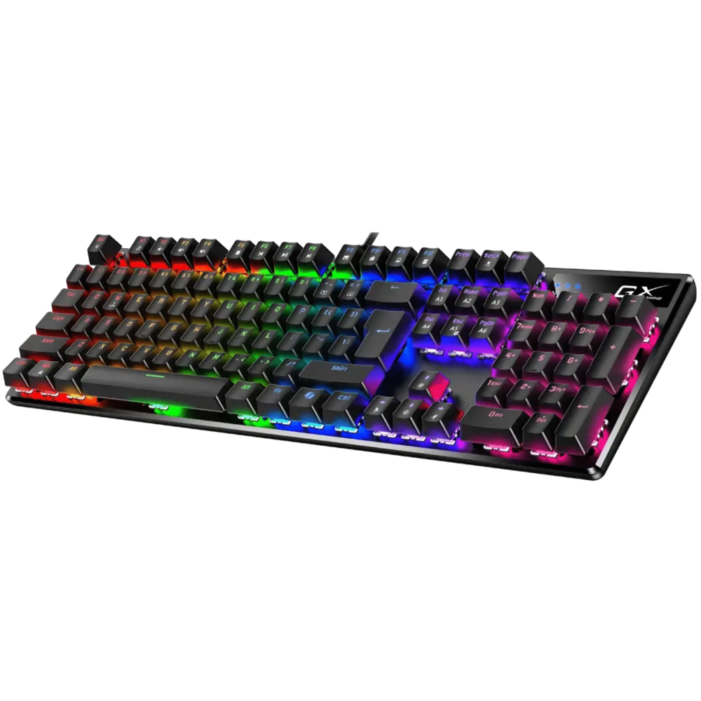 TECLADO MECANICO GAMER GENIUS K12 SCORPION NEGRO RGB GAMING