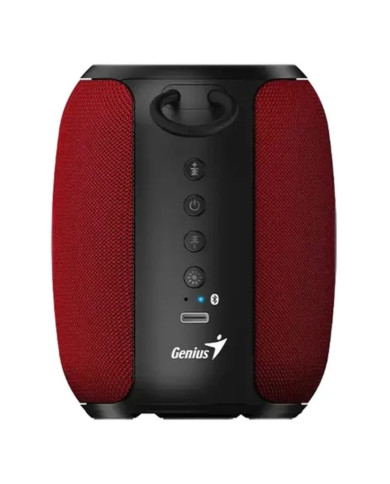 PARLANTE PORTABLE BLUETOOTH GENIUS SP-915BT / RMS 5W / RGB / BT 5.3 / ROJO