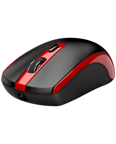 MOUSE INALAMBRICO RECARGABLE ROJO GENIUS ECO-8150 WIRELESS 4BOTONES 1200DPU