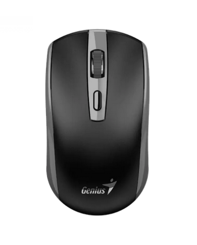 MOUSE INALAMBRICO RECARGABLE NEGRO GENIUS ECO-8150 WIRELESS NEGRO 4BOTONES 1200DPU