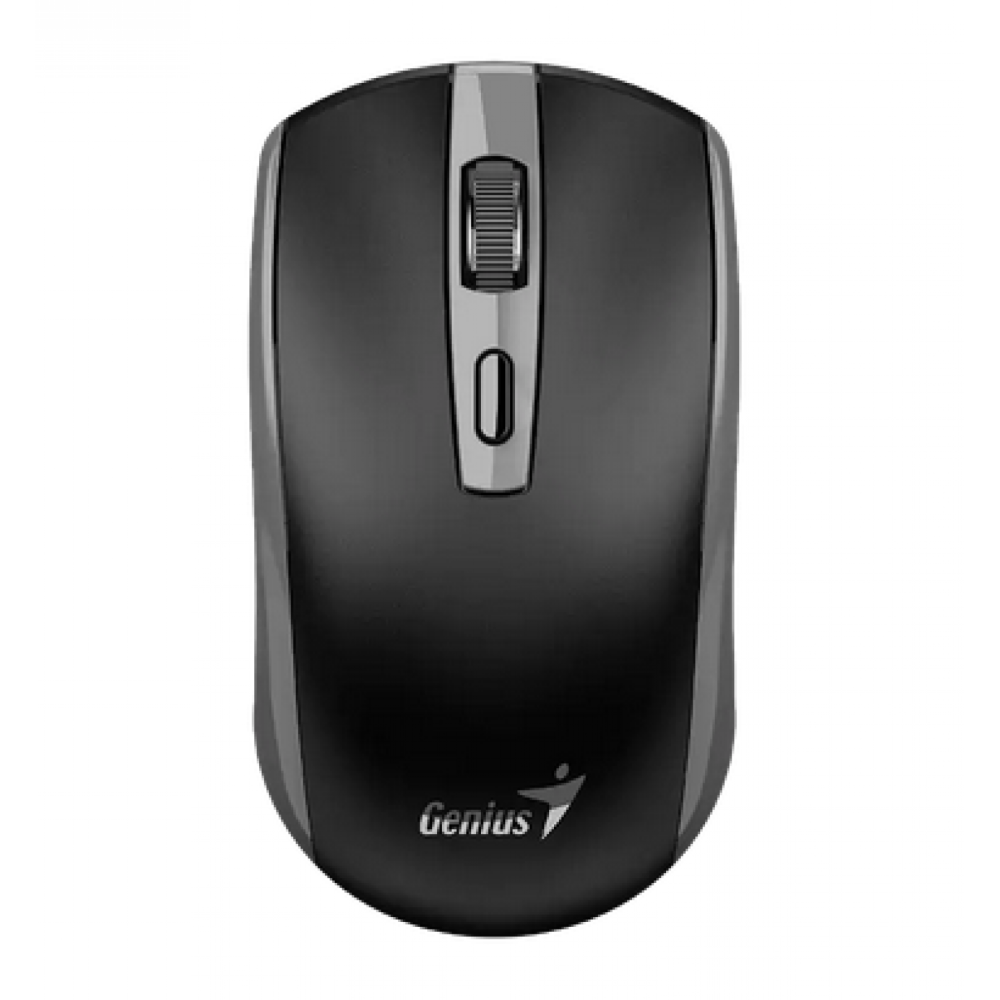 MOUSE INALAMBRICO RECARGABLE NEGRO GENIUS ECO-8150 WIRELESS NEGRO 4BOTONES 1200DPU