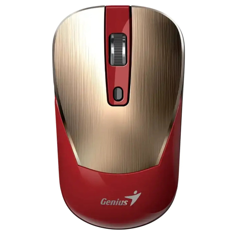 MOUSE INALAMBRICO GENIUS NX-7125 WIRELESS GOLD/ROJO 4BOTONES 1200DPI 2.4GHz 2AA