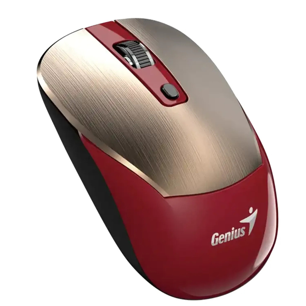 MOUSE INALAMBRICO GENIUS NX-7125 WIRELESS GOLD/ROJO 4BOTONES 1200DPI 2.4GHz 2AA