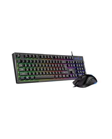TECLADO Y MOUSE GENIUS KM-GX6 7COL RGB COPILOT K6 + MOUSE X1 DESKTOP KIT