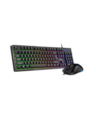 TECLADO Y MOUSE GENIUS KM-GX6 7COL RGB COPILOT K6 + MOUSE X1 DESKTOP KIT