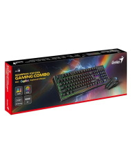 TECLADO Y MOUSE GENIUS KM-GX6 7COL RGB COPILOT K6 + MOUSE X1 DESKTOP KIT