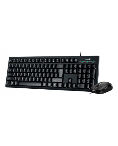 TECLADO Y MOUSE GENIUS KM-100SE USB-MOUSE/USB-TECLADO NEGRO SP DESKTOP KIT
