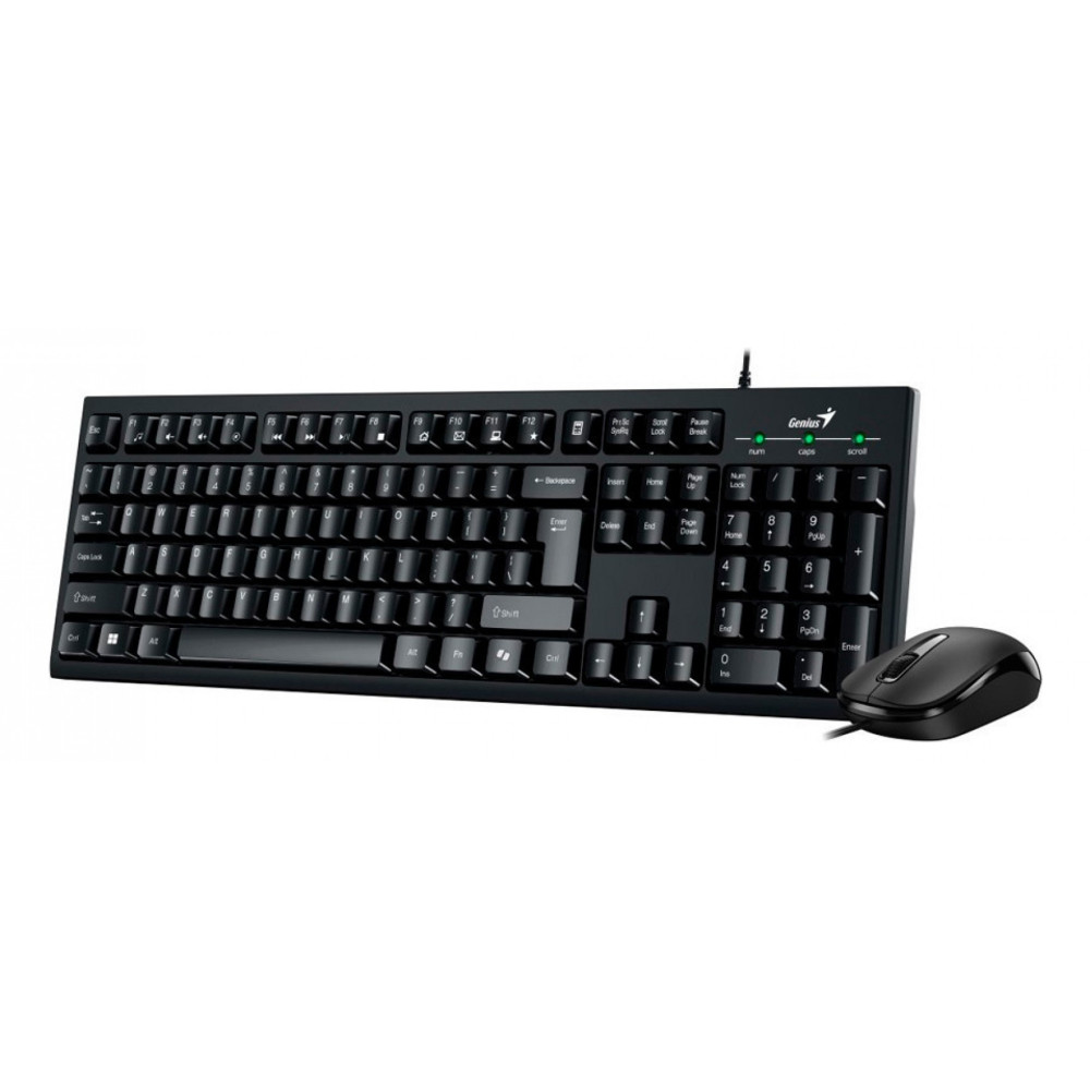 TECLADO Y MOUSE GENIUS KM-100SE USB-MOUSE/USB-TECLADO NEGRO SP DESKTOP KIT
