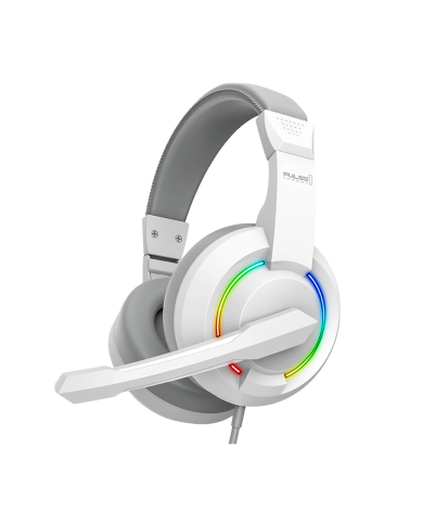 HEADSET ARMAGGEDDON PULSE 1 CHROMA LED WH 40MM USB + 3,5MM 2,1 STEREO GAMING