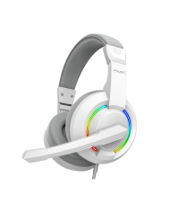 HEADSET ARMAGGEDDON PULSE 1 CHROMA LED WH 40MM USB + 3,5MM 2,1 STEREO GAMING