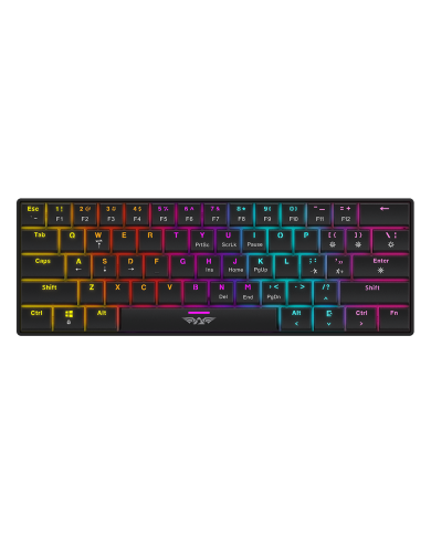 TECLADO MECANICO ARMAGGEDDON SMK-1C WH/ SW ROJO/USB-C/60%/ RGB/ANTI-GHOSTING