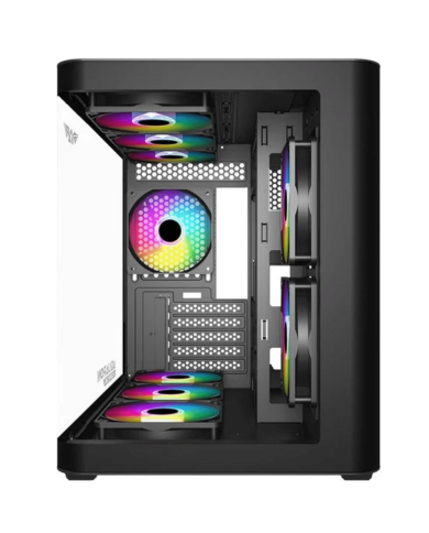 CASE GAMER ARMAGGEDDON AQUARON X-CURVE 285 BLANCO m-ATX VIDRIO TEMPLADO DUAL CHAMBER GAMING