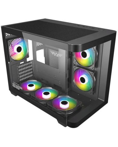CASE GAMER ARMAGGEDDON AQUARON X-CURVE 285 BLANCO m-ATX VIDRIO TEMPLADO DUAL CHAMBER GAMING