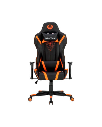 SILLA GAMER MEETION MT-CHR15 NARANJA Y NEGRA GAMING