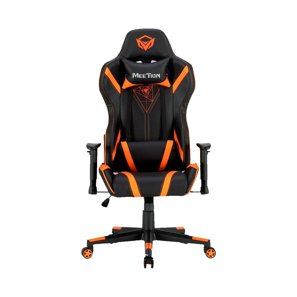 SILLA GAMER MEETION MT-CHR15 NARANJA Y NEGRA GAMING