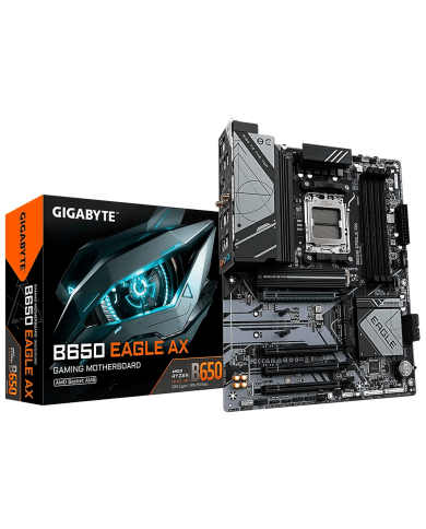 MAINBOARD GAMER GIGABYTE B650 EAGLE AX / AMD AM5 / R7 / 4X DDR5 / PCLE 4.0 / M.2 GAMING