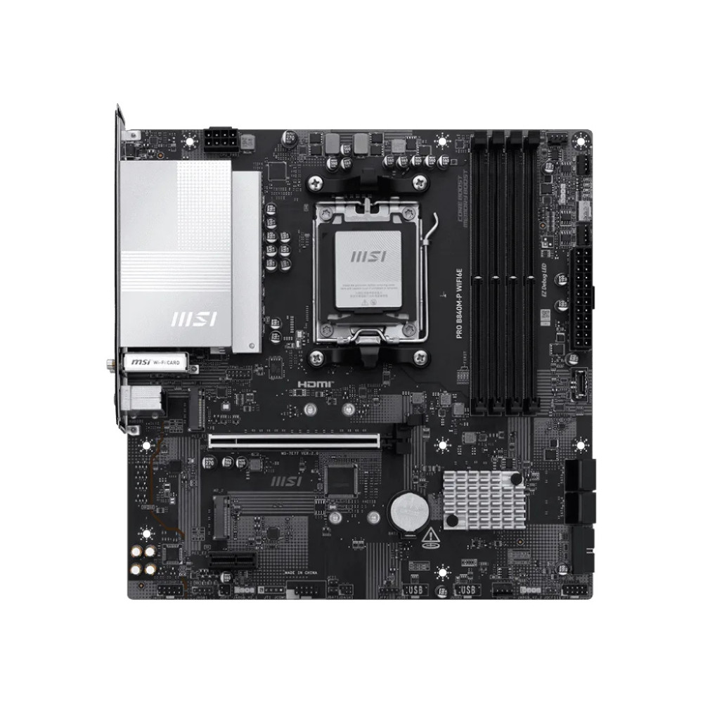 MAINBOARD GAMER MSI B840M WIFI6E AM5 DDR5 PCLE 4.0 MATX GAMING