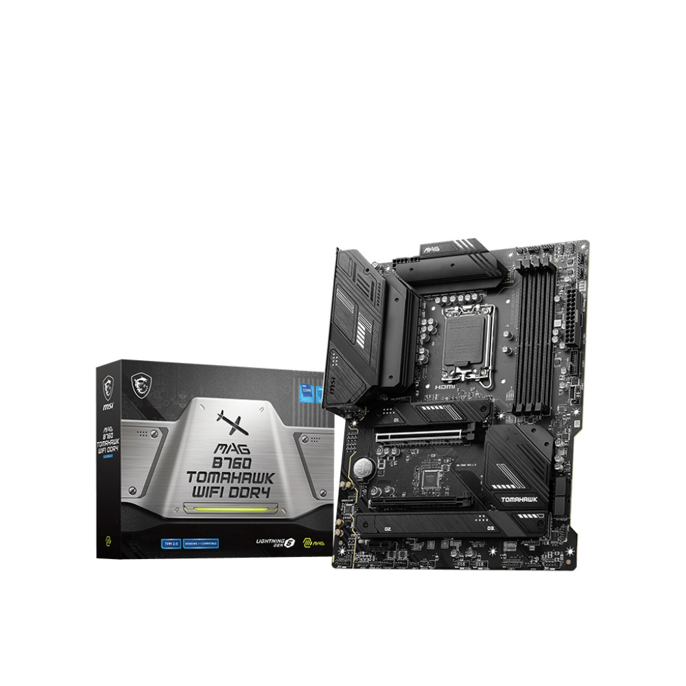MAINBOARD GAMER MSI MAG B760 TOMAHAWK WIFI / INTEL LGA1700 / DDR5 4X / ATX