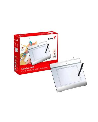 TABLETA DIGITAL GENIUS EASYPEN i608 6X8 / USB / PRESION 2048 CON LAPIZ