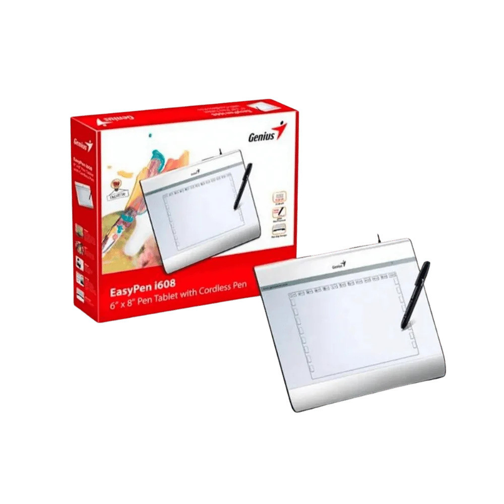TABLETA DIGITAL GENIUS EASYPEN i608 6X8 / USB / PRESION 2048 CON LAPIZ