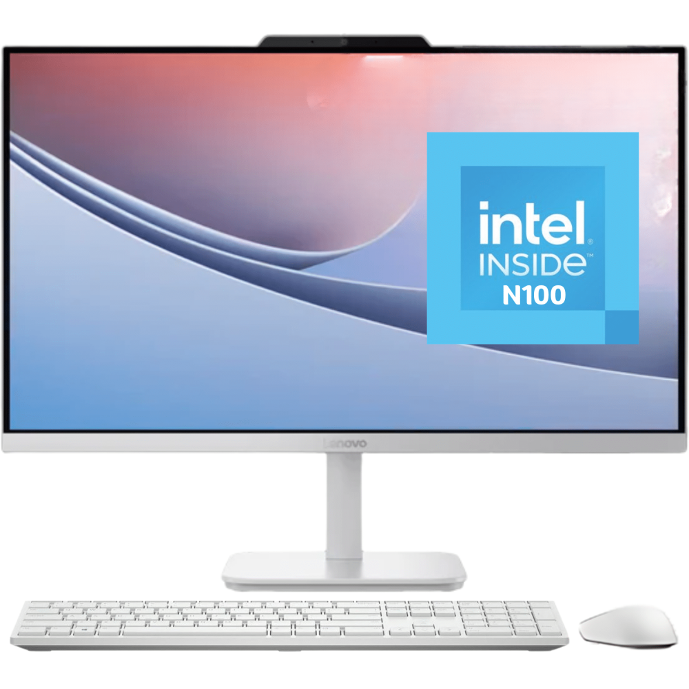 COMPUTADOR AIO LENOVO IC A100  / PROCESADOR INTEL N100 DUAL CORE / 8GB RAM / 512GB SSD DISCO SOLIDO / PANTALLA 23.8" FHD