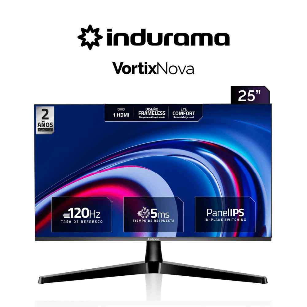 MONITOR INDURAMA VORTIX NOVA / 120HZ / 5MS / 27" / HDMI / IPS FHD 1920X1080 P / 27MIMNAVN