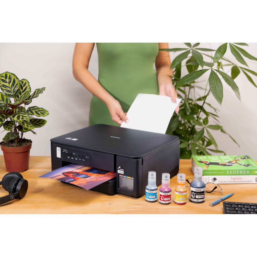 IMPRESORA BROTHER DCP-T430W  TINTA CONTINUA WIFI 28 PPM/11 PPM MULTIFUNCION  IMPRIME COPIA ESCANEA