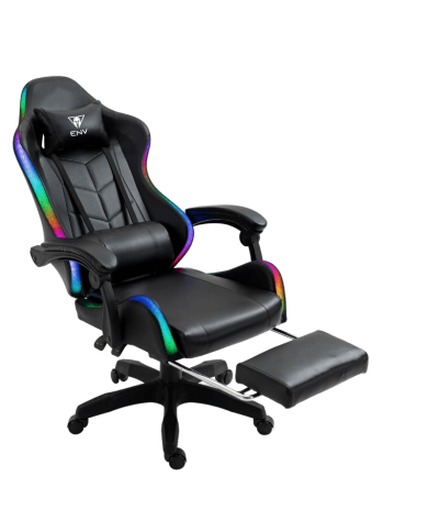 SILLA GAMER CON PARLANTES ENV THRONEX RGB NEGRA CON ALTAVOCES