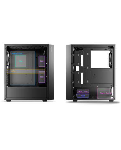 CASE ANTEC AX65 ARGB 3X120MM 1X120MM