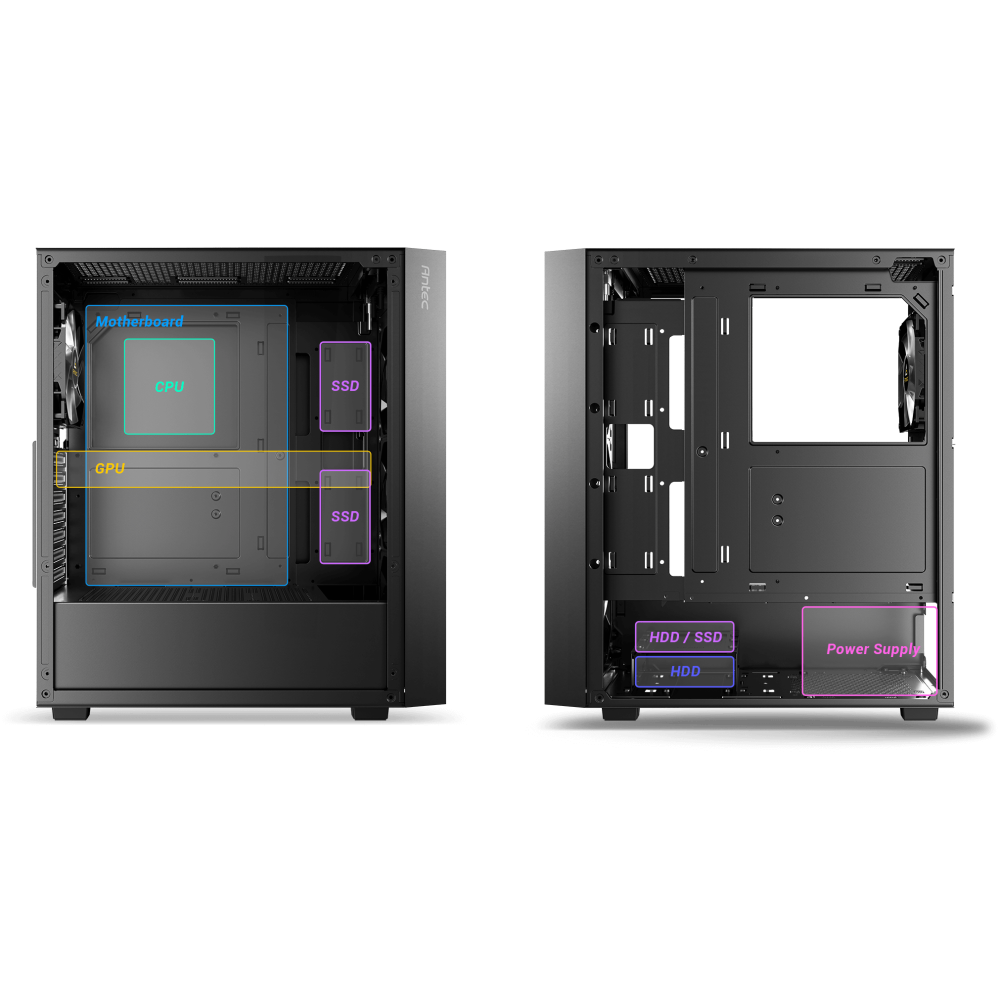 CASE ANTEC AX65 ARGB 3X120MM 1X120MM