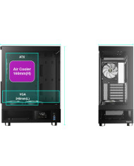 CASE GAMER GAMDIAS ATLAS E1 3FAN ARGB PANTALLA DE VIDRIO TEMPLADO