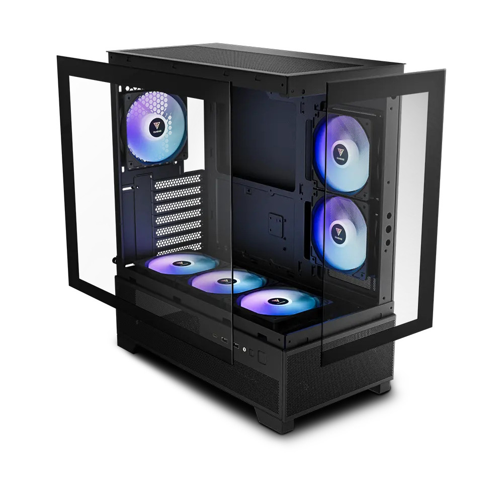 CASE GAMER GAMDIAS AURA GC12 ARGB MID TOWER 6FAN 120MM / GMB2560006