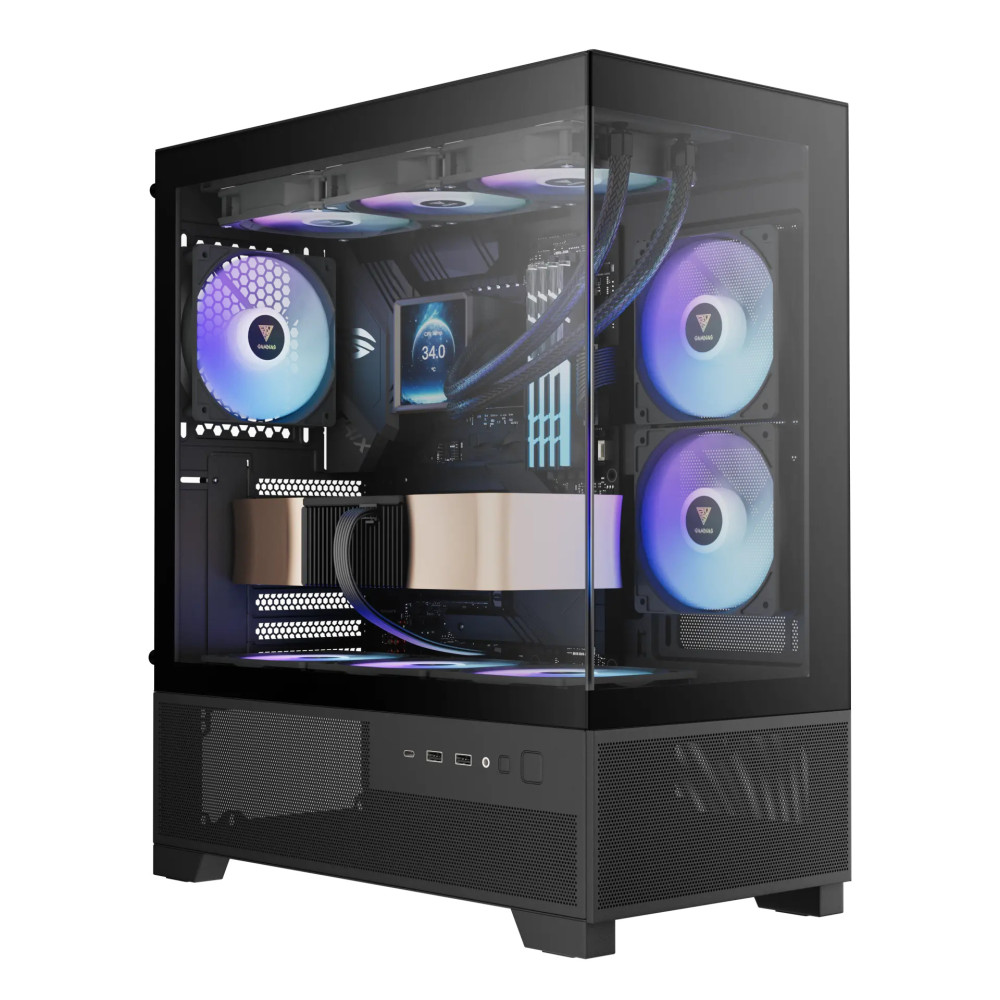 CASE GAMER GAMDIAS AURA GC12 ARGB MID TOWER 6FAN 120MM / GMB2560006