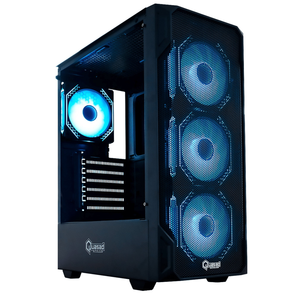 CASE GAMING QUASAD QG-027 METAL-MESH SIDE-GLASS ATX-FULL-SIZE