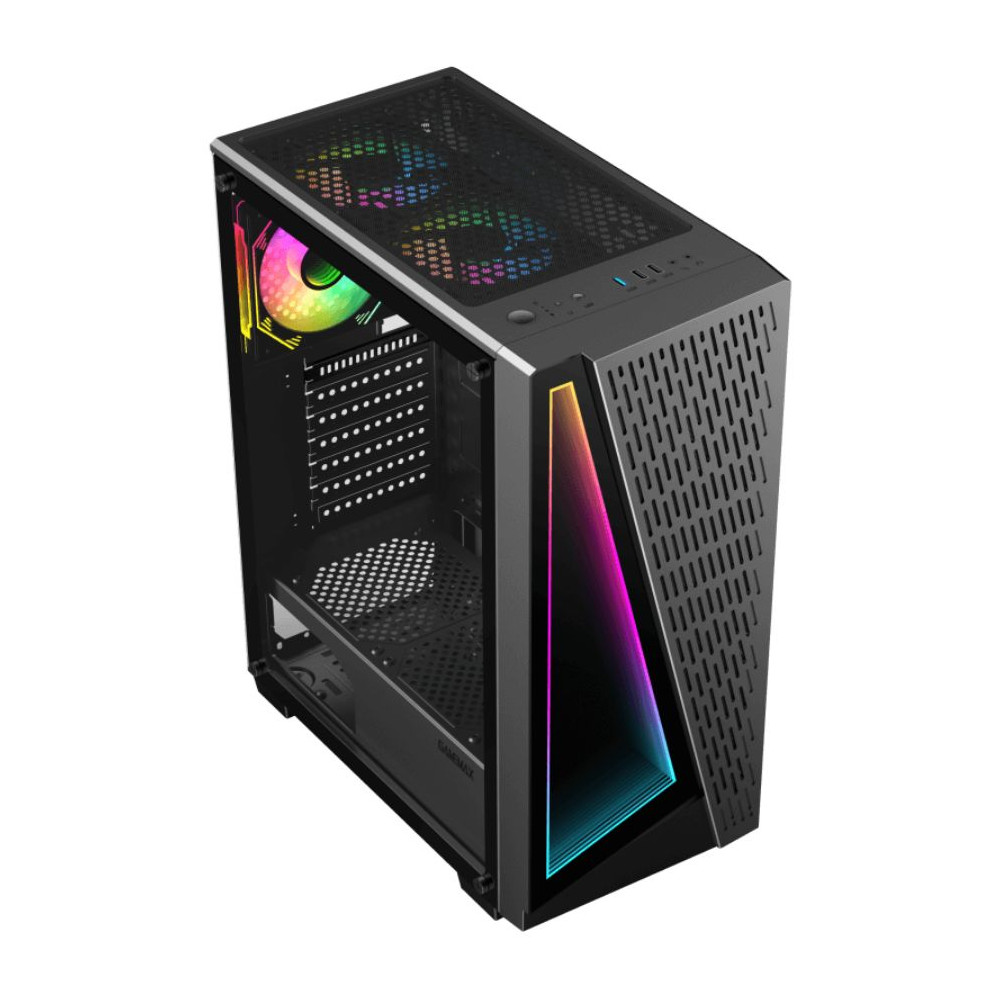 CASE GAMEMAX PRISM BK ATX VIDRIO