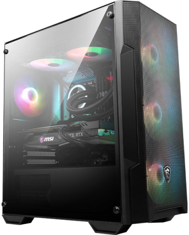 CASE GAMING MSI MAG FORCE M100A AUTO-RGB ACRILICO M-ATX/ITX