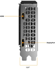 TARJETA DE VIDEO GAMER GIGABYTE GAMING OC 4GB RX6500XT 3FAN GDDR6 PCLE 4.0