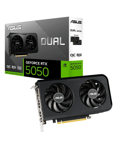 TARJETA DE VIDEO GAMER ASUS 8GB RTX5050 DUAL OC GDDR6 PCIe5.0 / 90YV0N72-M0AA00
