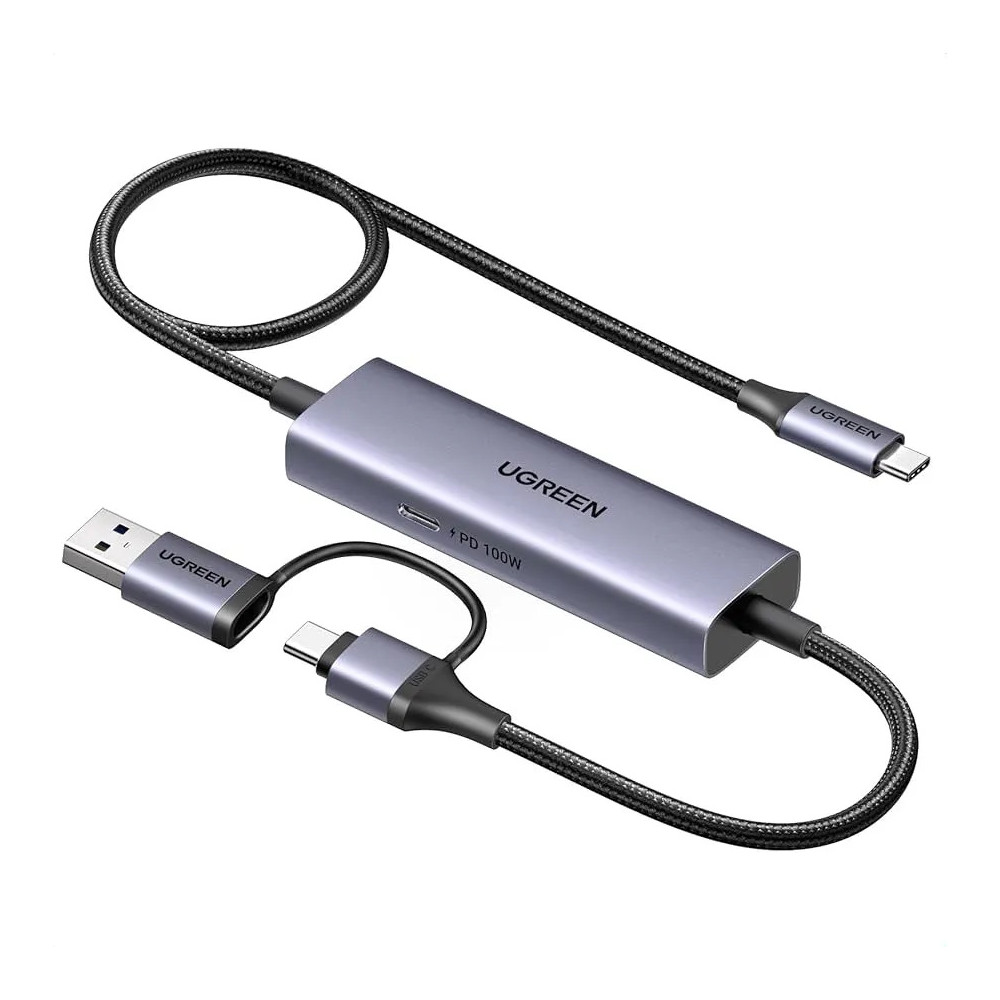 CAPTURADORA DE VIDEO UGREEN CM629 /4K 30HZ/2K 30HZ/1080 60HZ/USB-A/USB-C/ 15389