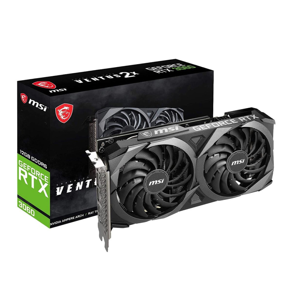 TARJETA DE VIDEO MSI RTX 3060 VENTUS 12GB 2X OC