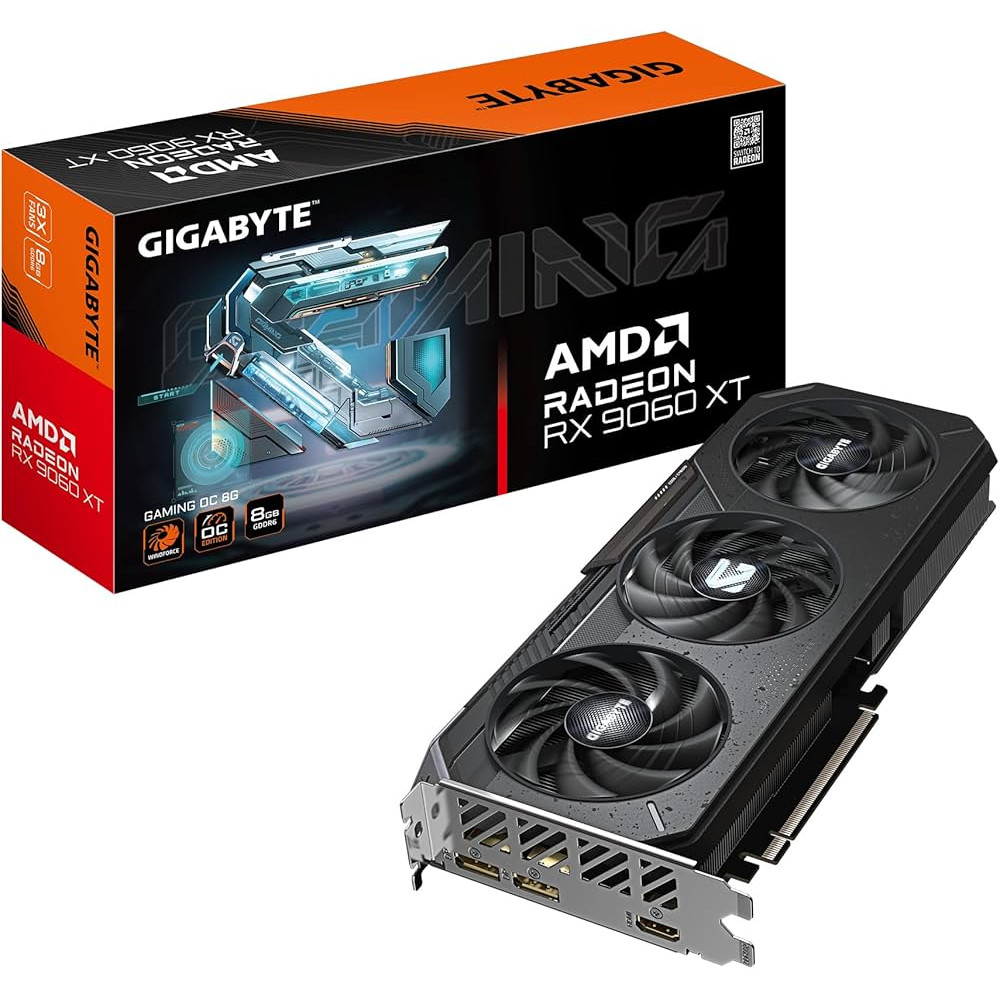 TARJETA GRAFICA GIGABYTE 8GB AMD RADEON RX 9060 XT GAMING OC 3FAN GDDR6  / 9VR9068XGO-00-G10