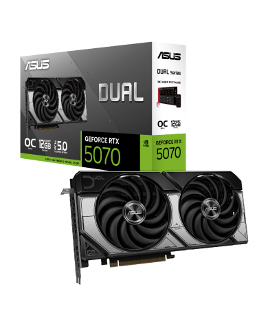 TARJETA DE VIDEO ASUS DUAL 12GB RTX-5070 OC / GDDR7