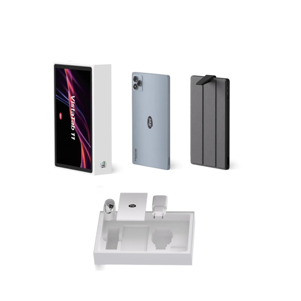 TABLET ITEL VISTA TAB 11 / 12GB RAM / 128GB / 4G / AI / PANTALLA 10.01 HD / BATERIA 6000MAH / DEEP GREY / P10005L